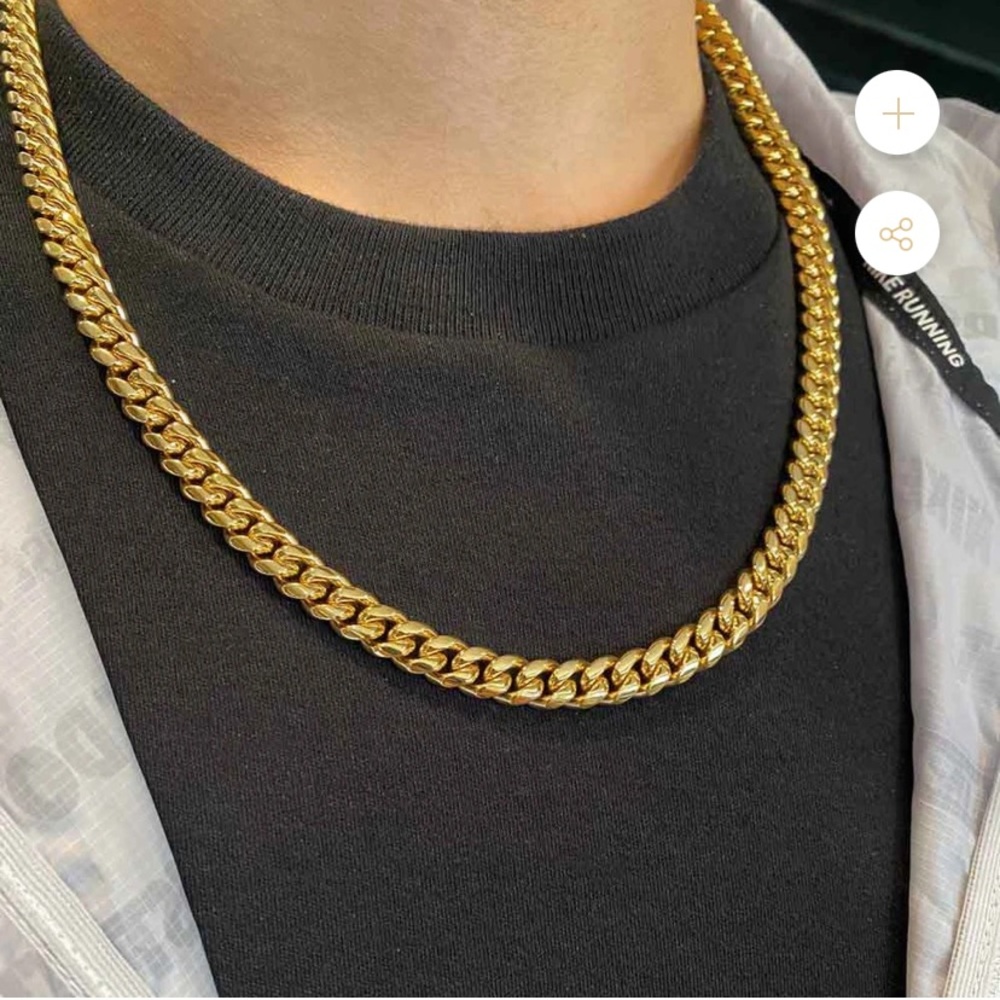 18K Gold Plated Miami Cuban Link Chain